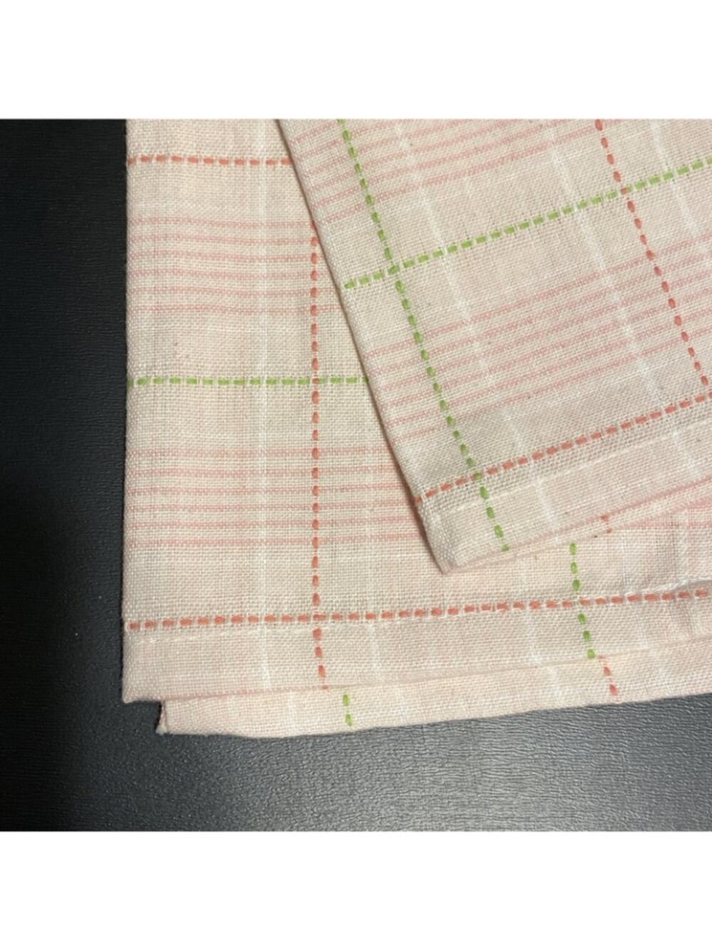 LOT of 6 Kitchen Hand Tea Towels Floral & Gingham Checkerboard Tulips Daisy Set - Picture 9 of 16